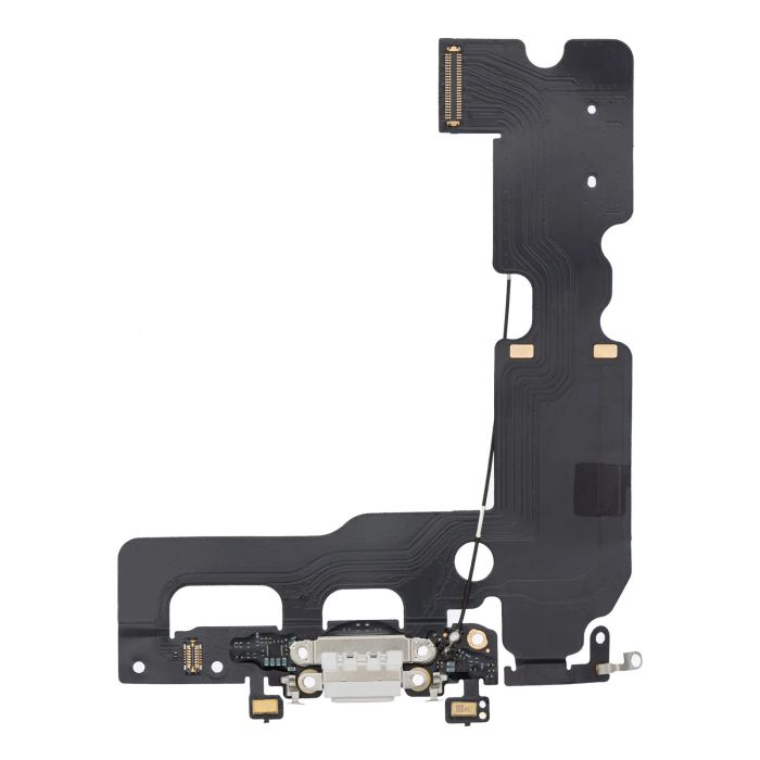Ladebuchse Flexkabel für iPhone 7 Plus (Aftermarket) (Silber)