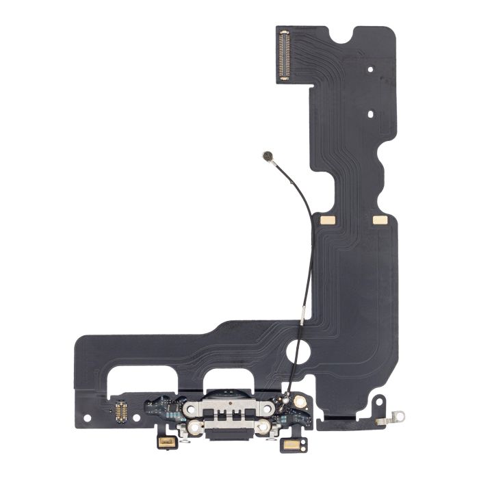 Ladebuchse Flexkabel für iPhone 7 Plus (Aftermarket) (Jet/ Matte Black)