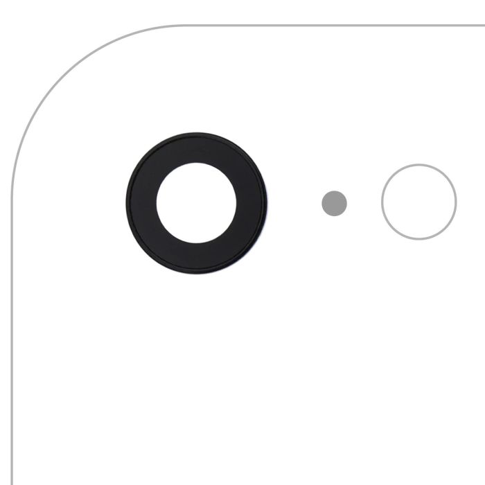 Rückkamera-Linse mit Halterung & Rahmen für iPhone 7 (Real Sapphire l Premium)