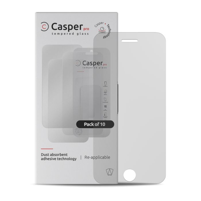 Casper Pro Displayschutzglas für iPhone 8 Plus/ 7 Plus (10er Pack) (Matt)