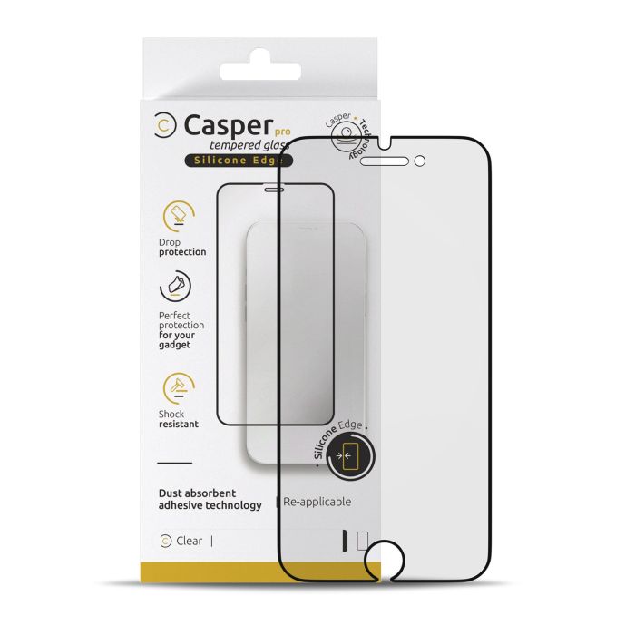 Casper Pro Silikon Displayschutzglas für iPhone 6 Plus/ 6S Plus/ 7 Plus/ 8 Plus