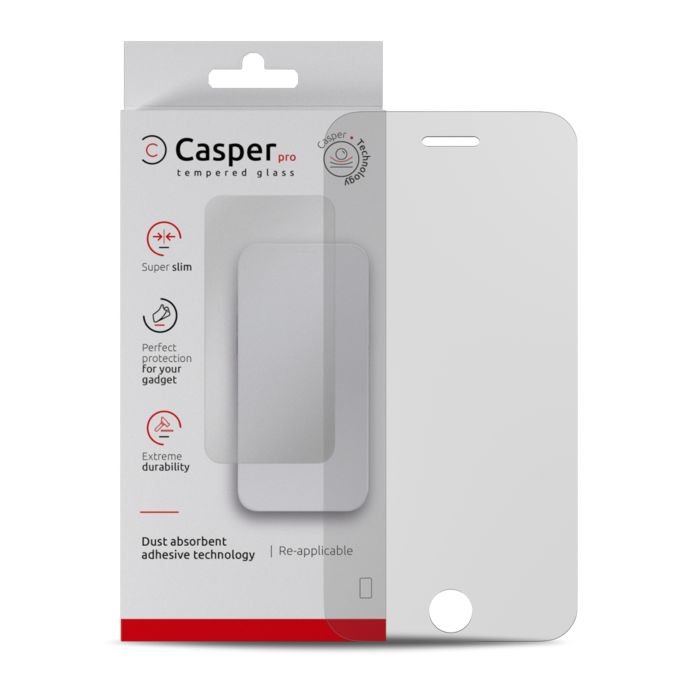 Casper Pro Displayschutzglas für iPhone 6/ 6S/ 7/ 8 (Retail-Verpackung) (Matt)