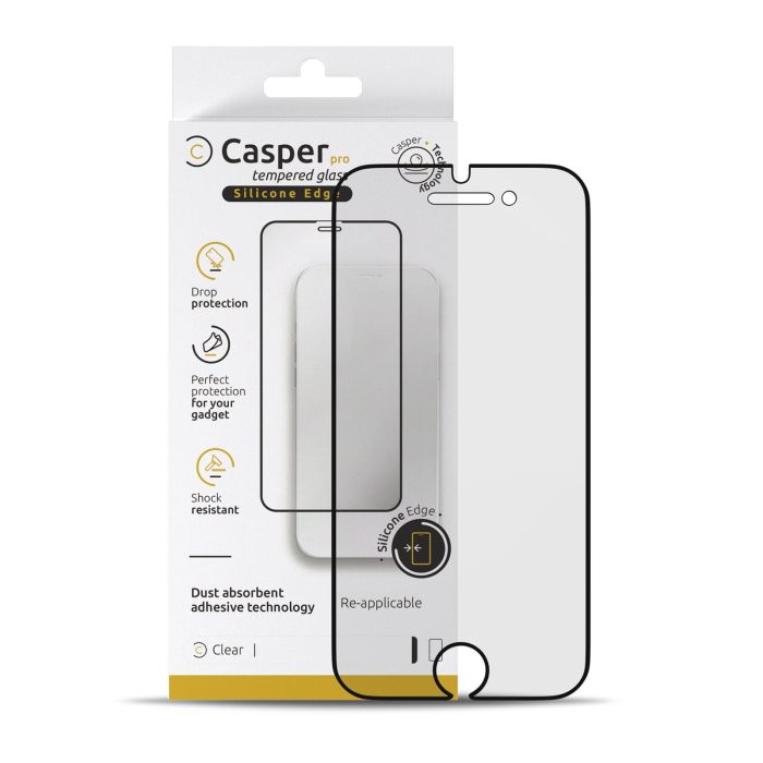 Casper Pro Silikon Displayschutzglas für iPhone 6/ 6S/ 7/ 8 (Transparent)