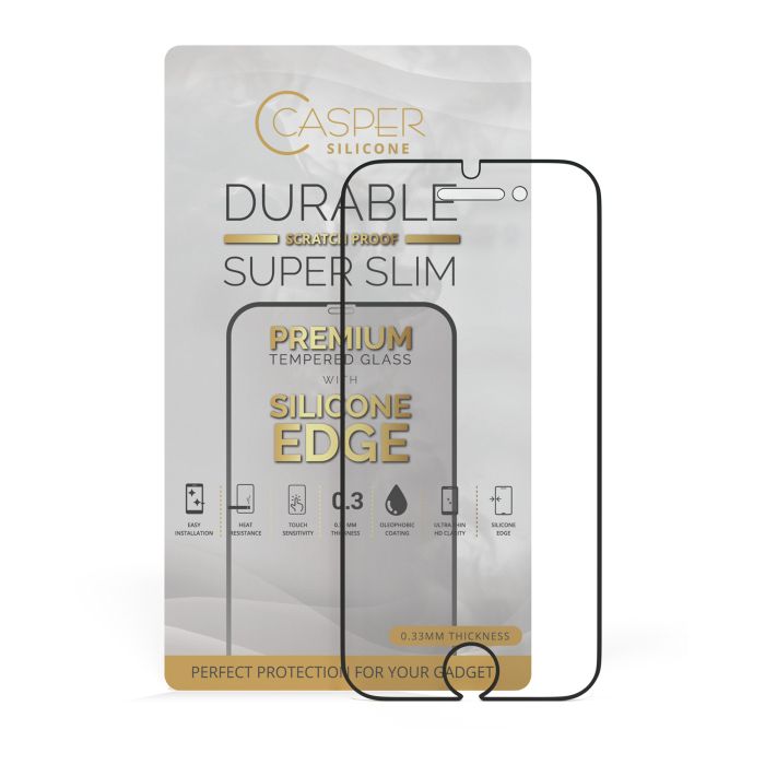 Casper Silicone Displayschutzglas für iPhone 6/ 6S/ 7/ 8 (Transparent)