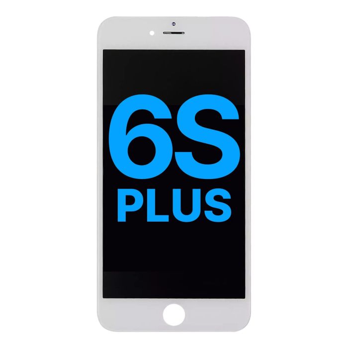 LCD Display Einheit mit Stahlplatte für iPhone 6S Plus (Aftermarket) (Weiß)