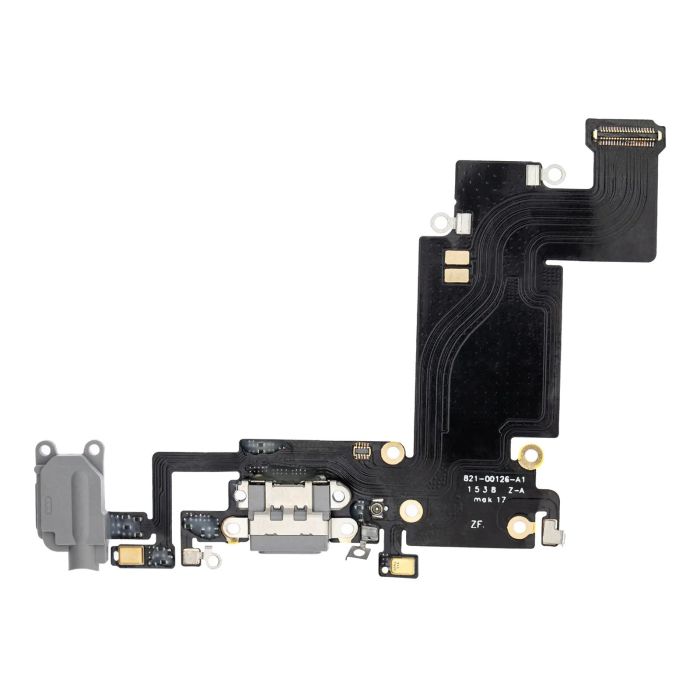 Ladebuchse Flexkabel für iPhone 6S Plus (Aftermarket) (Space Grau)