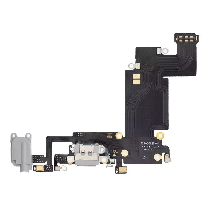 Ladebuchse Flexkabel für iPhone 6S Plus (Premium) (Silber)