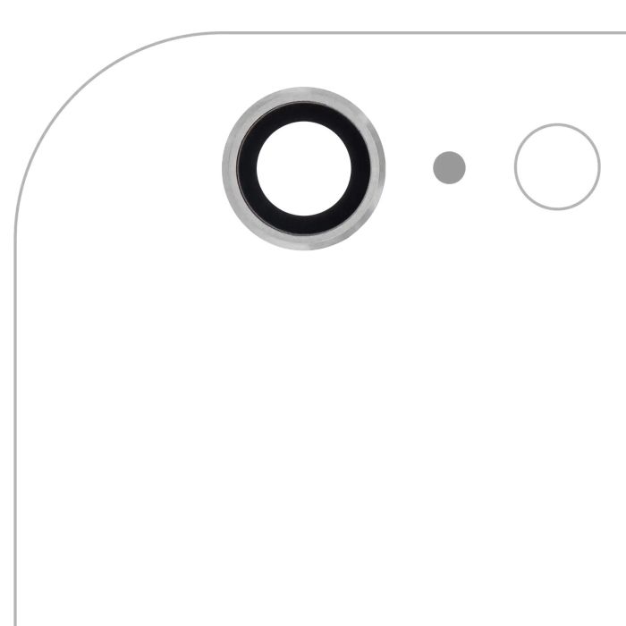 Rückkamera-Linse für iPhone 6 Plus/ 6S Plus (Silber) (Real Sapphire l Premium)