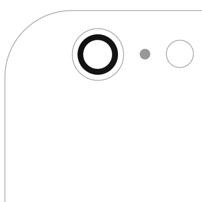 Rückkamera-Linse (nur Glas) mit Kleber für iPhone 6 Plus/ 6S Plus (alle Farben)