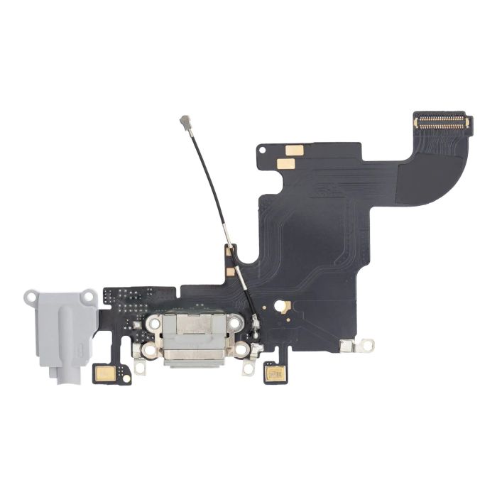 Ladebuchse Flexkabel für iPhone 6S (Aftermarket) (Silber)
