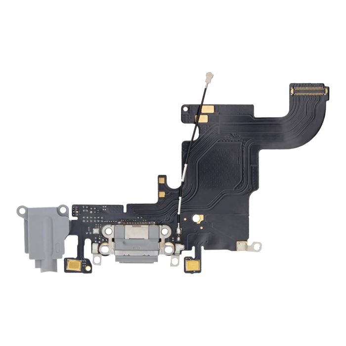 Ladebuchse Flexkabel für iPhone 6S (Aftermarket) (Space Grau)