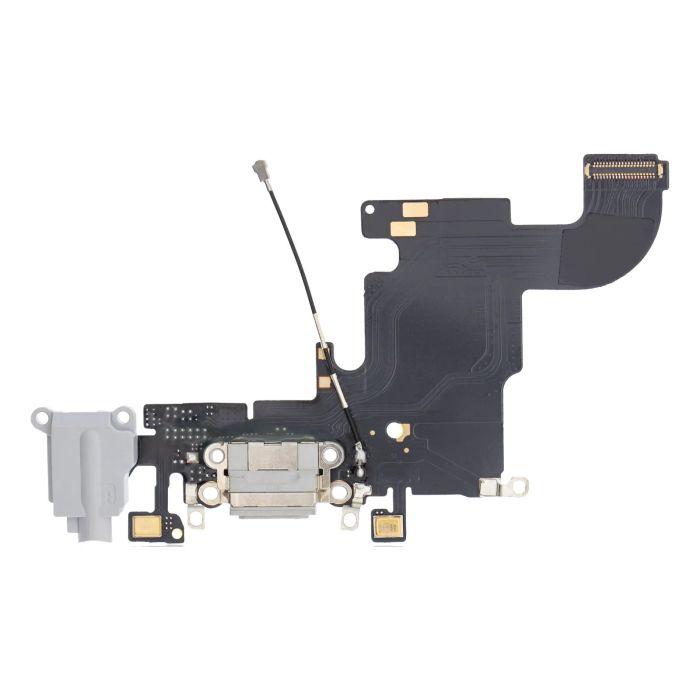 Ladebuchse Flexkabel für iPhone 6S (Premium) (Silber)