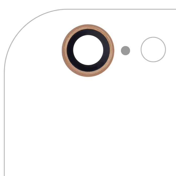 Rückkamera-Linse für iPhone 6/ 6S (Gold) (10er Pack) (Real Sapphire l Premium)