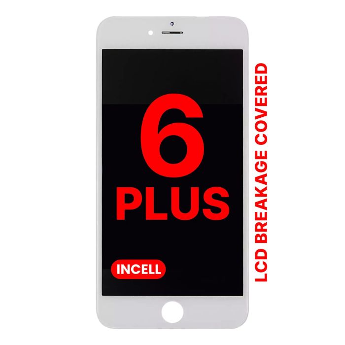 LCD Display Einheit für iPhone 6 Plus (Aftermarket Pro XO7 Incell) (Weiß)