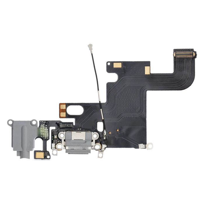 Ladebuchse Flexkabel für iPhone 6 (Premium) (Space Grau)