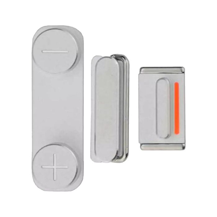 Tasten Set (Power/ Lautstärke/ Vibrationsmotor) für iPhone 5S/ SE (Silber)