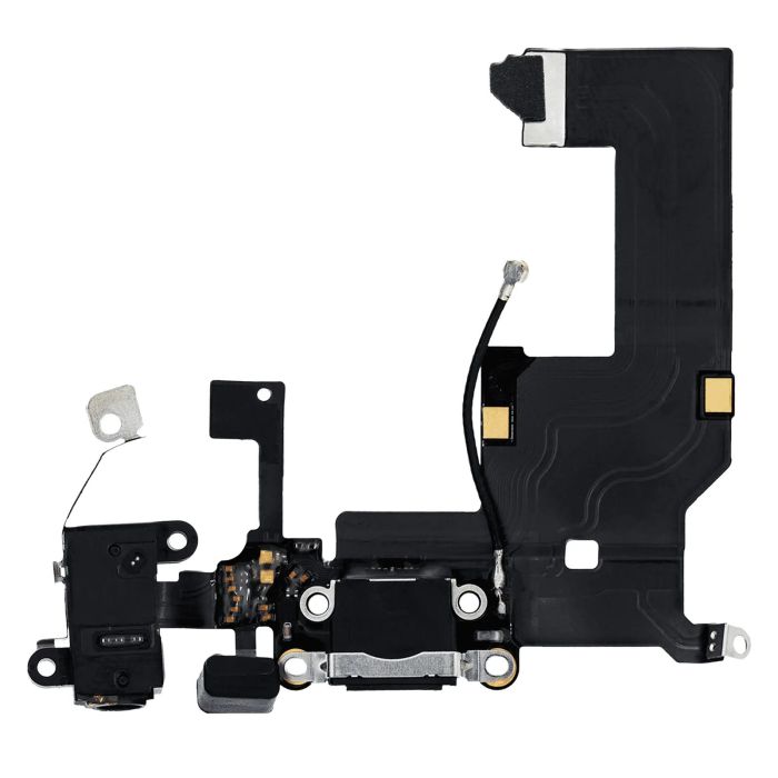 Ladebuchse Flexkabel für iPhone 5 (Space Grau)