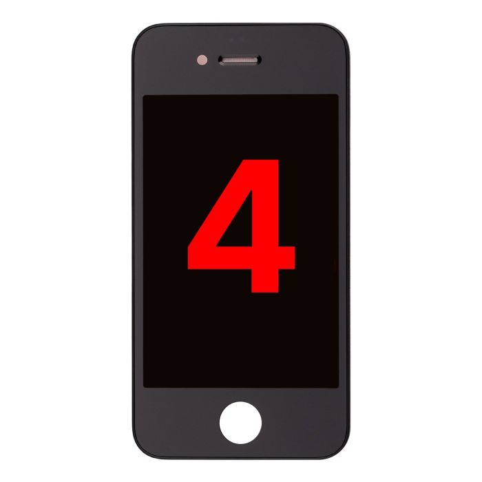 LCD Display Einheit für iPhone 4 (GSM) (Aftermarket Plus) (Schwarz)