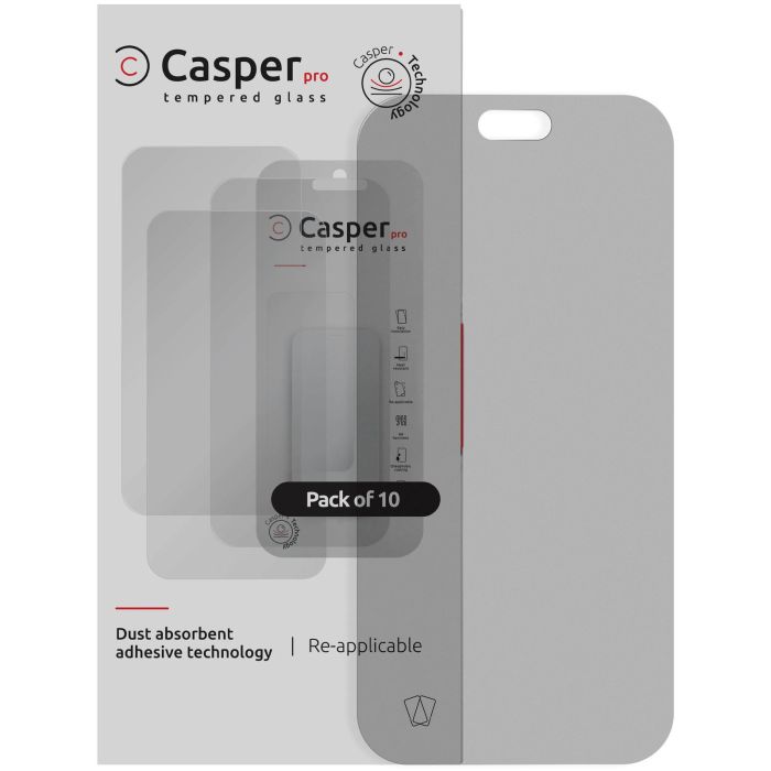 Casper Pro Displayschutzglas für iPhone 18 Pro (10er Pack) (Matt)