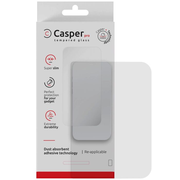 Casper Pro Displayschutzglas für iPhone Duo (Retail-Verpackung) (Transparent)