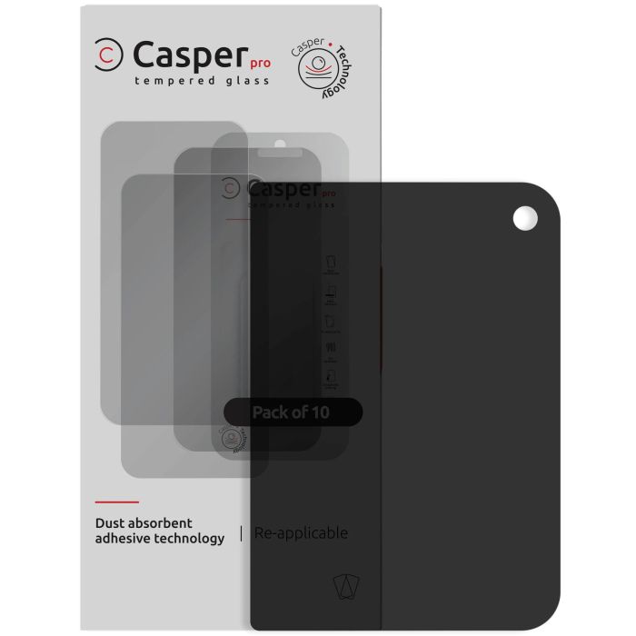 Casper Pro Displayschutzglas für iPhone Duo (10er Pack) (Privacy)