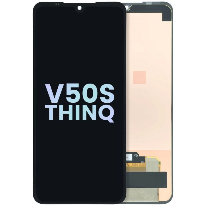 OLED Display Einheit ohne Rahmen für LG V50s ThinQ (Original) (Schwarz)