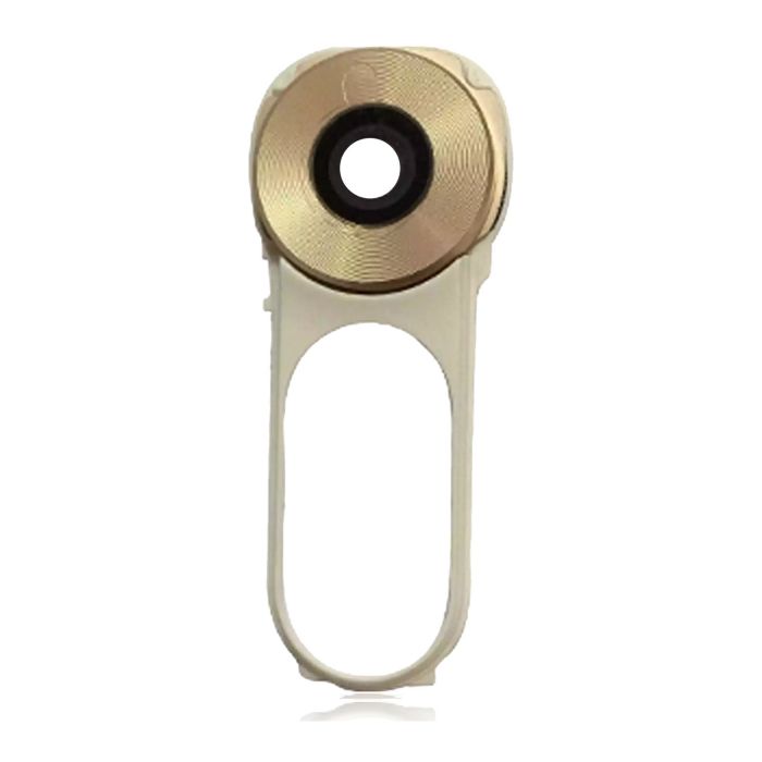 Rückkamera-Linse mit Taste Rahmen für LG V10 (Gold/ White)