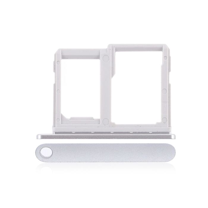 Sim Karte + SD Karte Schacht für LG Q6 (M700) (Silber)