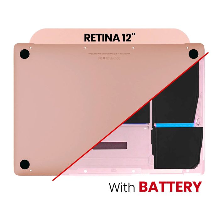 Bottom Hülle mit Akku (A1705) für MacBook 12" A1534 (2016-2017) (Rose Gold)