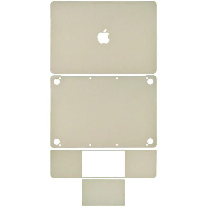 4-in-1 (Top, Bottom, Tastatur, Trackpad) Skin für MacBook 12" A1534 (Gold)