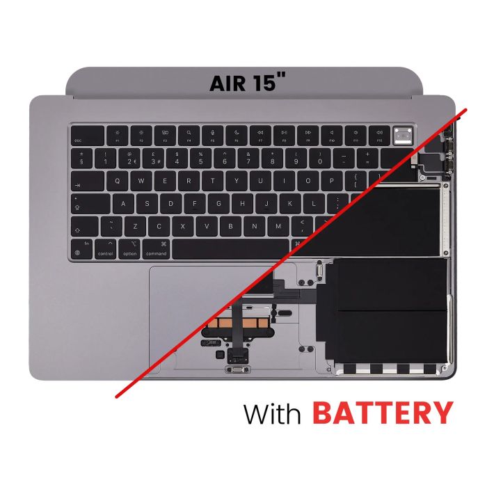 Top Case Einheit mit Akku und Tastatur für MacBook Air 15" (A2941/ Mitte 2023)