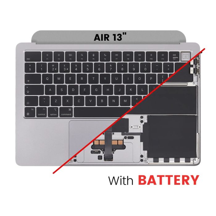 Top Case mit Akku und Tastatur (ISO UK) für MacBook Air 13" A2681 (2022)