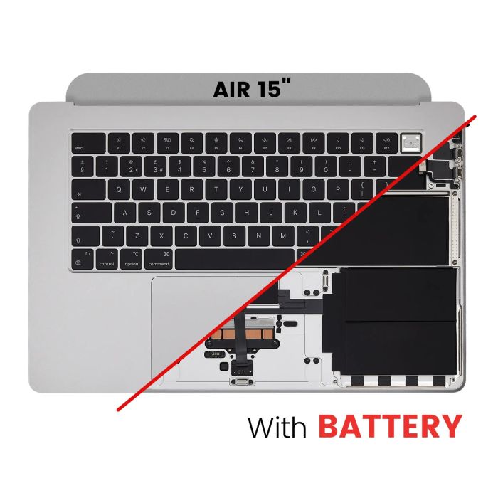 Top Case Einheit mit Akku und Tastatur für MacBook Air 15" (UK Tastatur)