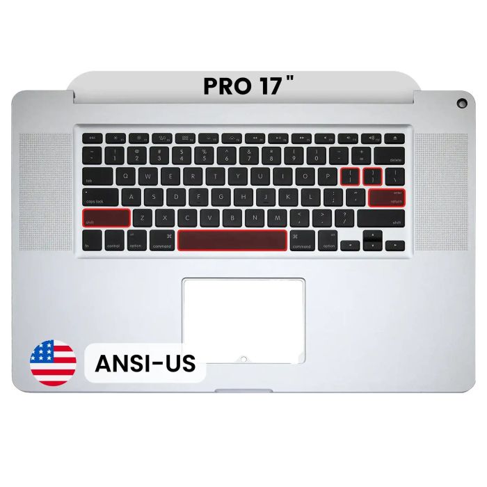 Top Case mit Tastatur (ANSI US) für MacBook Pro 17" A1297 (2009)