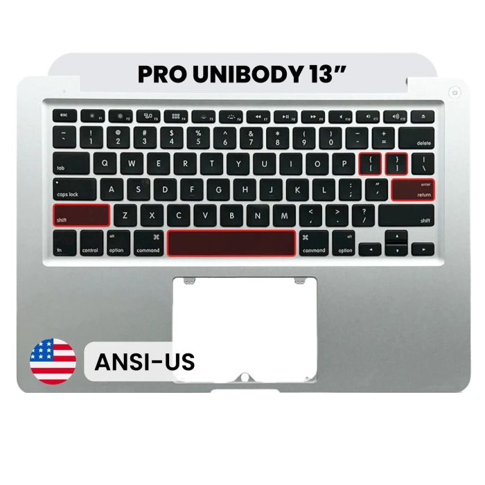 Top Case mit Tastatur (ANSI US) für MacBook 13" A1278 (2009-2010)