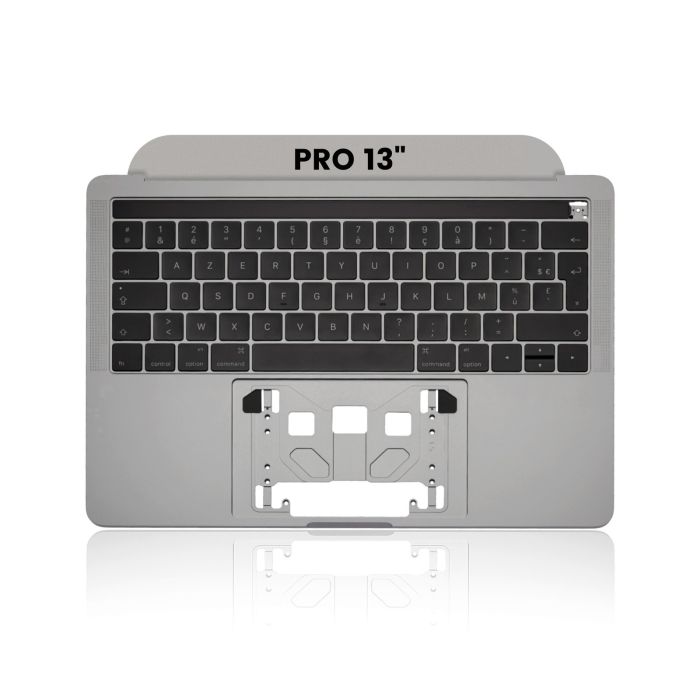 Top Case mit Tastatur (ISO French) für MacBook Pro 13" A1706 (Space Grau)