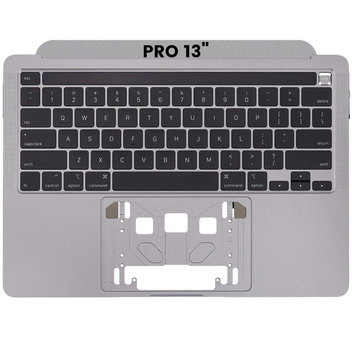 Top Case mit Tastatur (ANSI US) für MacBook Pro 13" A2251 (2020) (Space Grau)