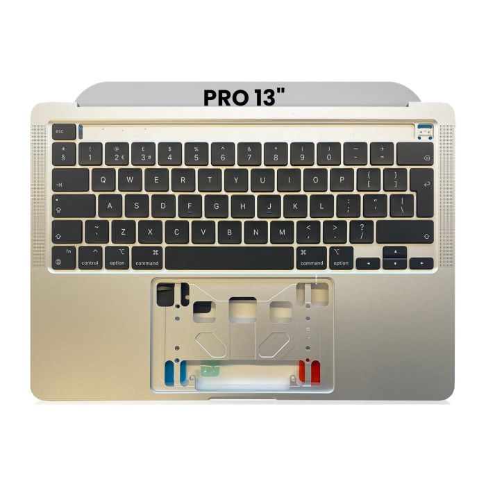 Top Case mit Tastatur (ISO UK) für MacBook Pro 13" A2338 (2020) (Silber)