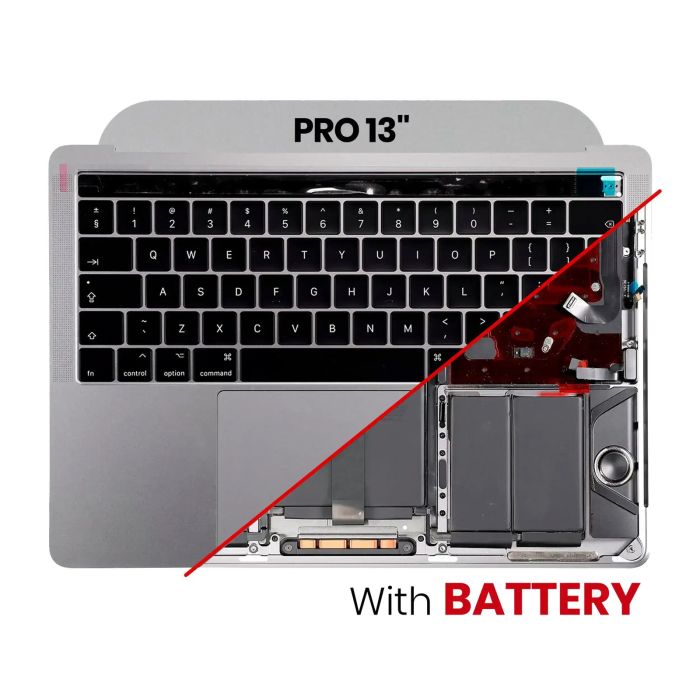 Top Case mit Akku und Tastatur (ISO UK) für MacBook Pro 13" A1706 (2016)