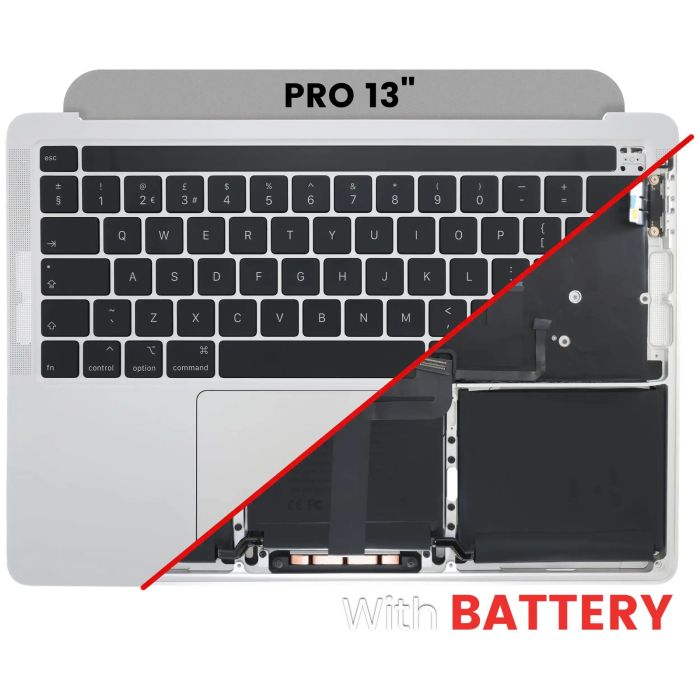 Top Case mit Akku und Tastatur (ISO UK) für MacBook Pro 13" A2289 (2020)