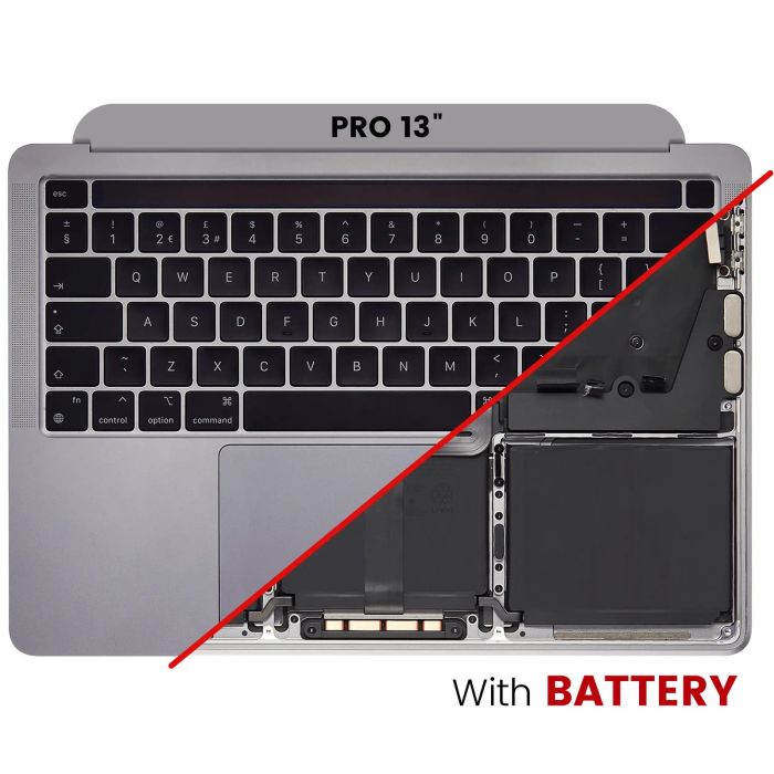 Top Case mit Akku und Tastatur (ANSI US) für MacBook Pro 13" A2338 (2020)