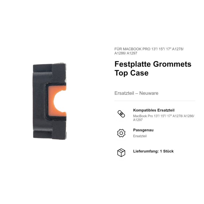 Festplatte Grommets Top Case für MacBook Pro 13"/ 15"/ 17" A1278/ A1286/ A1297