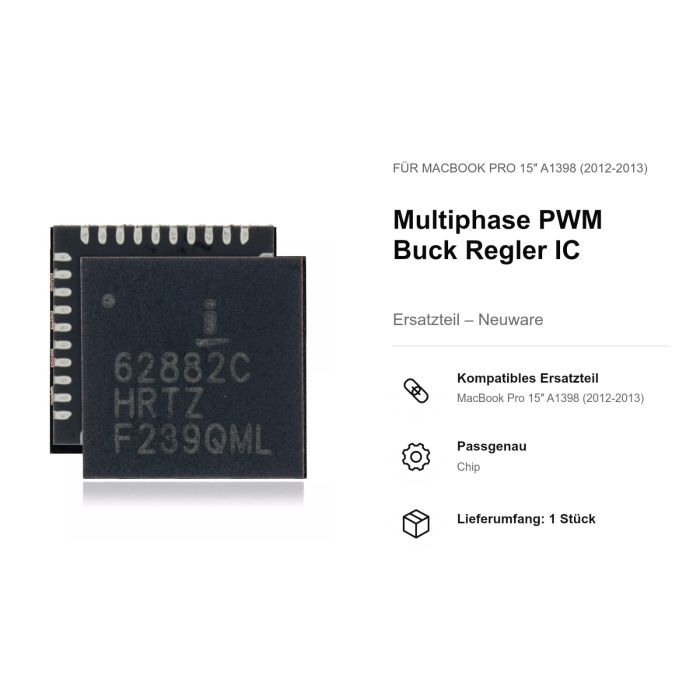 Multiphase PWM Buck Regler IC für MacBook Pro 15" A1398 (2012-2013)