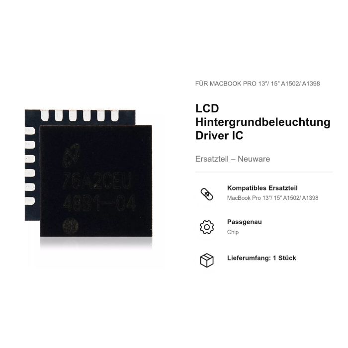 LCD Hintergrundbeleuchtung Driver IC für MacBook Pro 13"/ 15" A1502/ A1398
