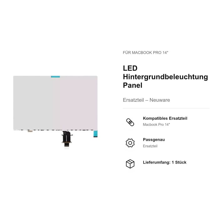 LED Hintergrundbeleuchtung Panel für Macbook Pro 14"