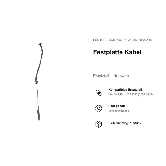 Festplatte Kabel für MacBook Pro 15" A1286 (2008-2009)