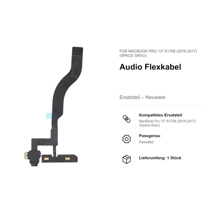 Audio Flexkabel für MacBook Pro 13" A1708 (2016-2017) (Space Grau)