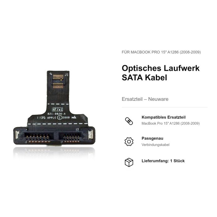 Optisches Laufwerk SATA Kabel für MacBook Pro 15" A1286 (2008-2009)