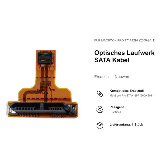 Optisches Laufwerk SATA Kabel für MacBook Pro 17" A1297 (2009-2011)