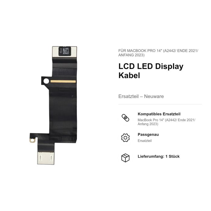 LCD LED Display Kabel für MacBook Pro 14" (A2442/ Ende 2021/ Anfang 2023)